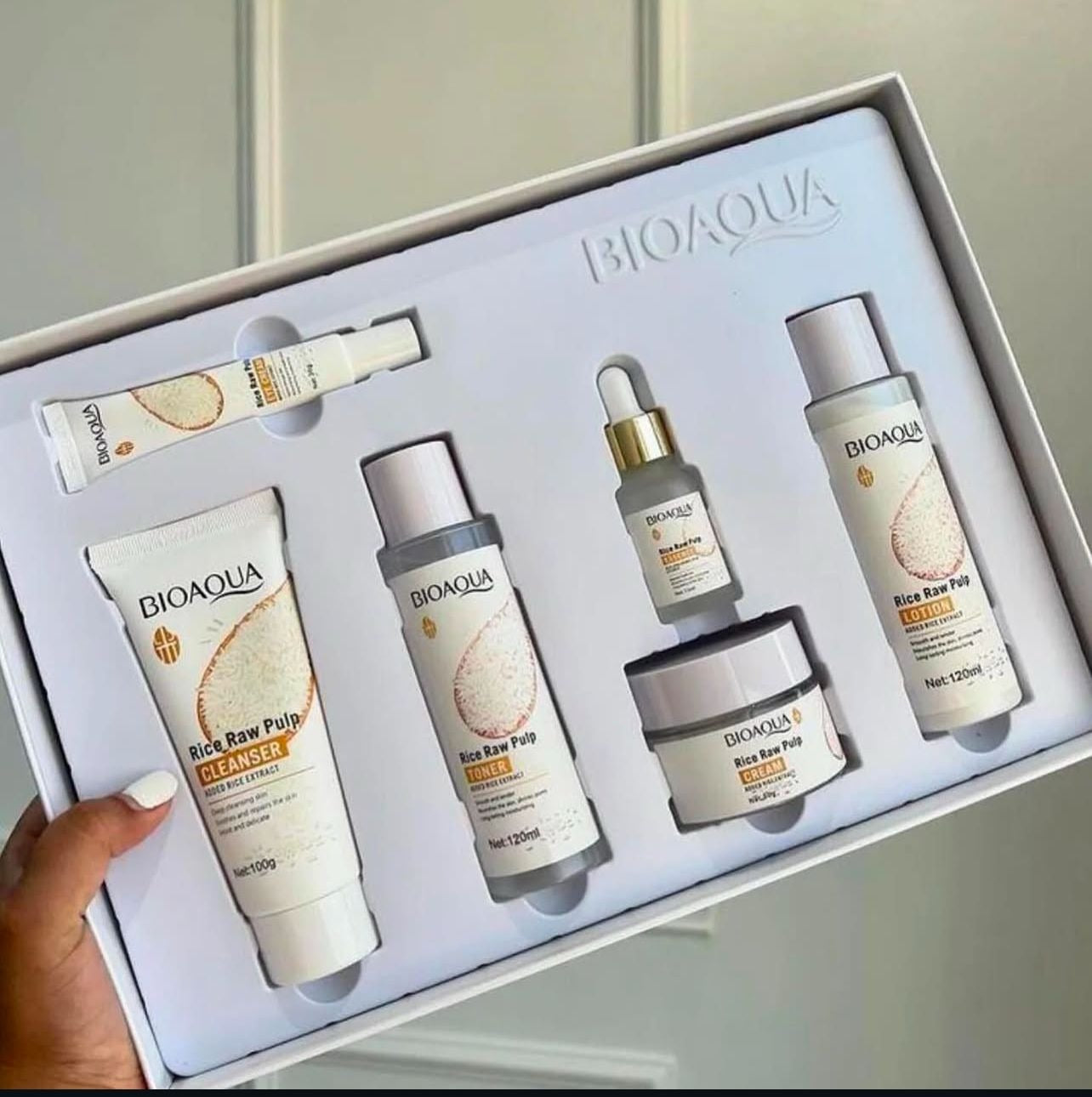 All in One Rice Raw Pulp Skin Care Products Set