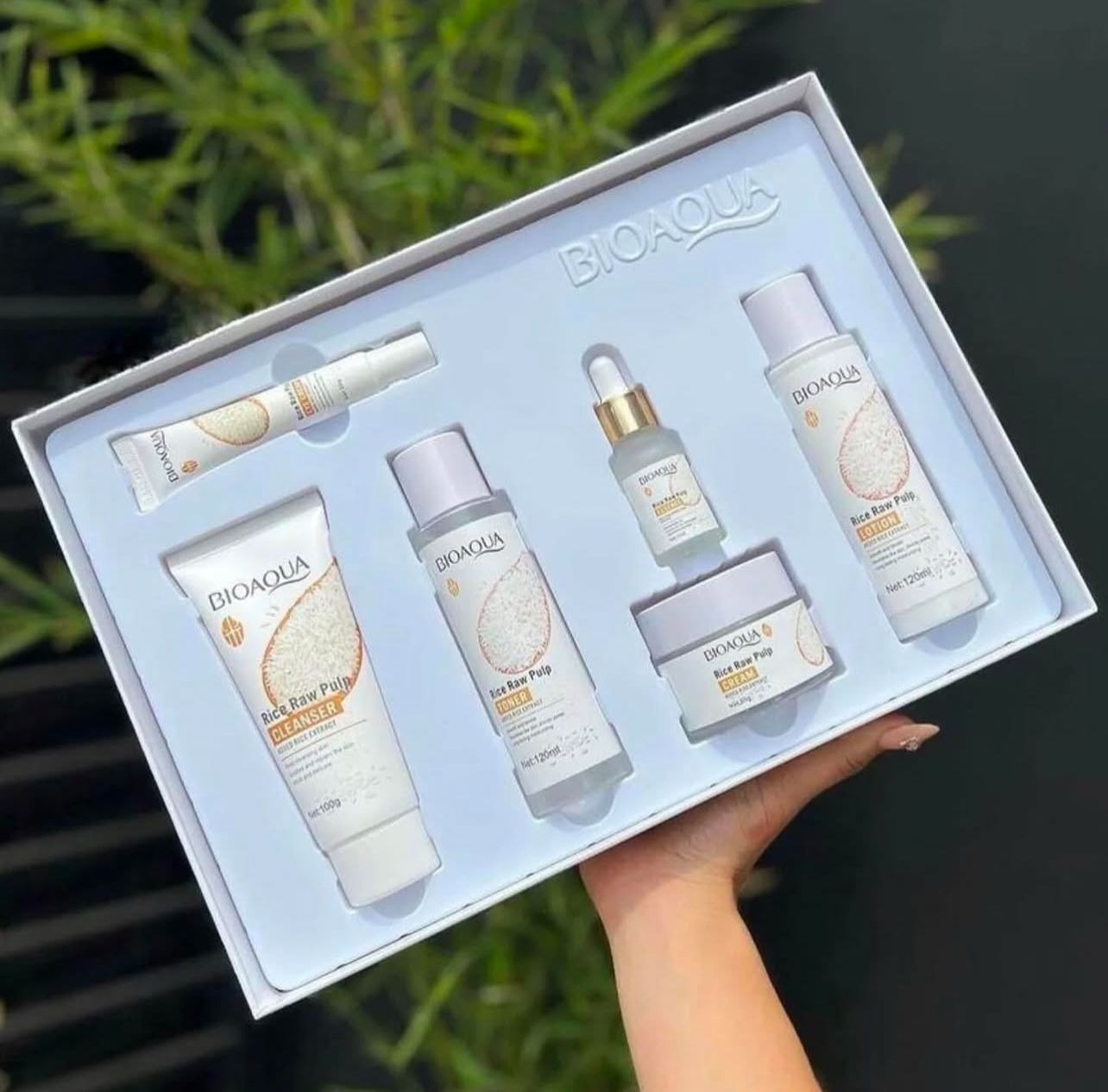 All in One Rice Raw Pulp Skin Care Products Set