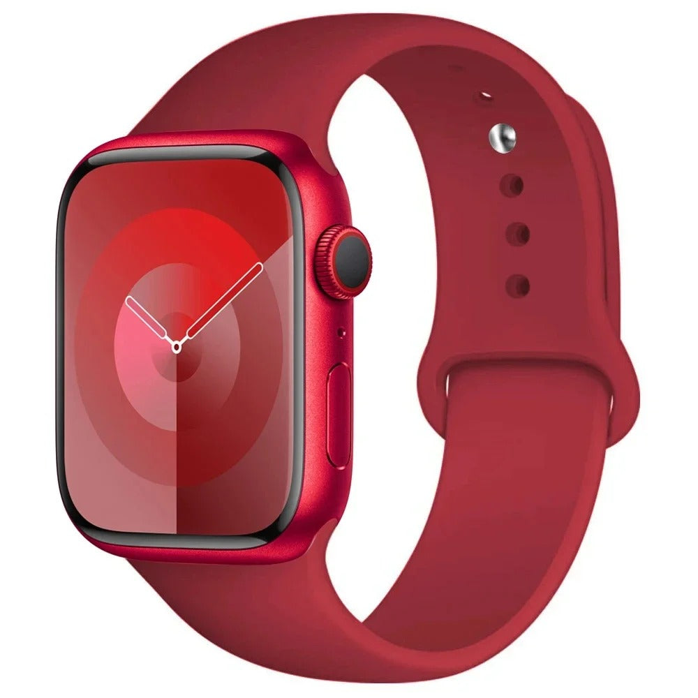 Silicone Band For Apple Watch strap 44mm 45mm 40mm 41mm 42-46mm 45 mm sport
