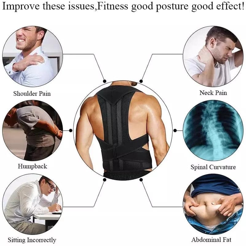 Adjustable Posture Back Belt β Posture Corrector Belt For Men And Women β