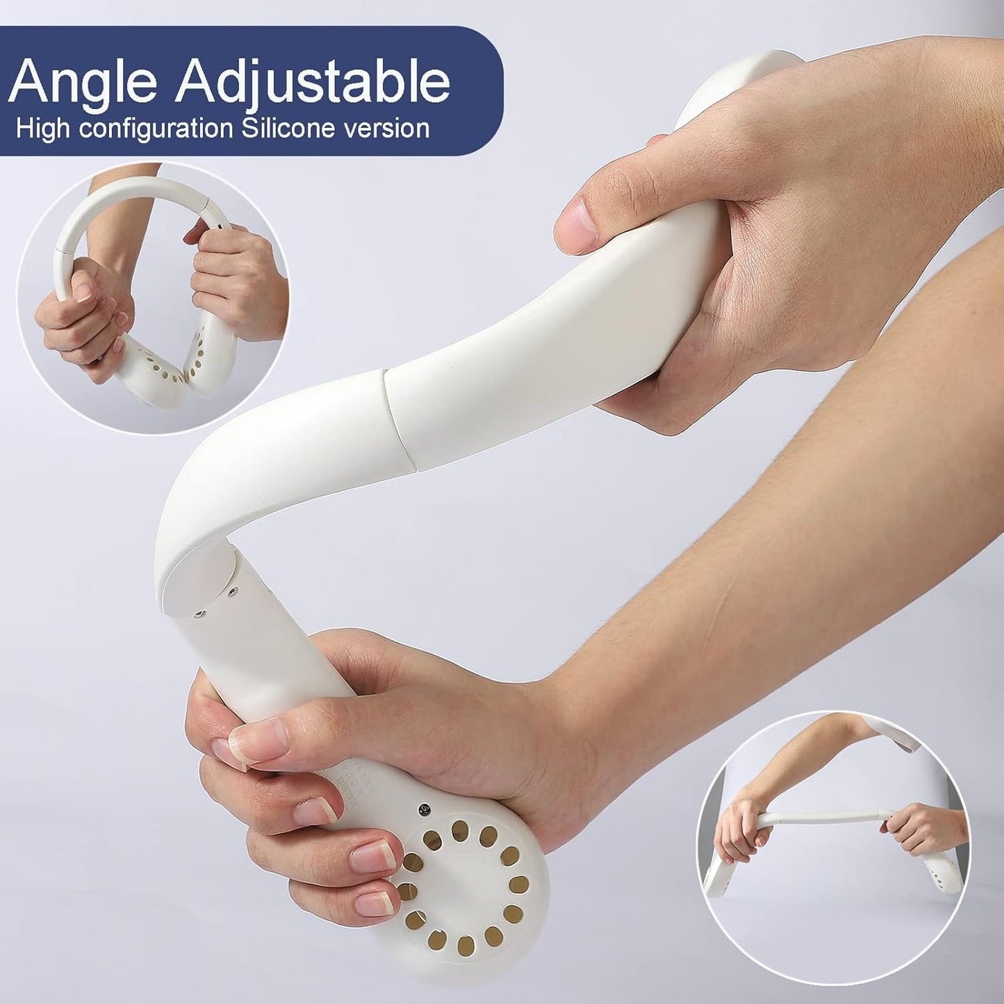 Portable Neck Fan - 3 Speed Rechargeable Bladeless Neck Fan,