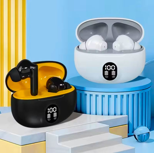 🔥 TWS Wireless Earbuds with LED Display – ENC Noise Cancellation