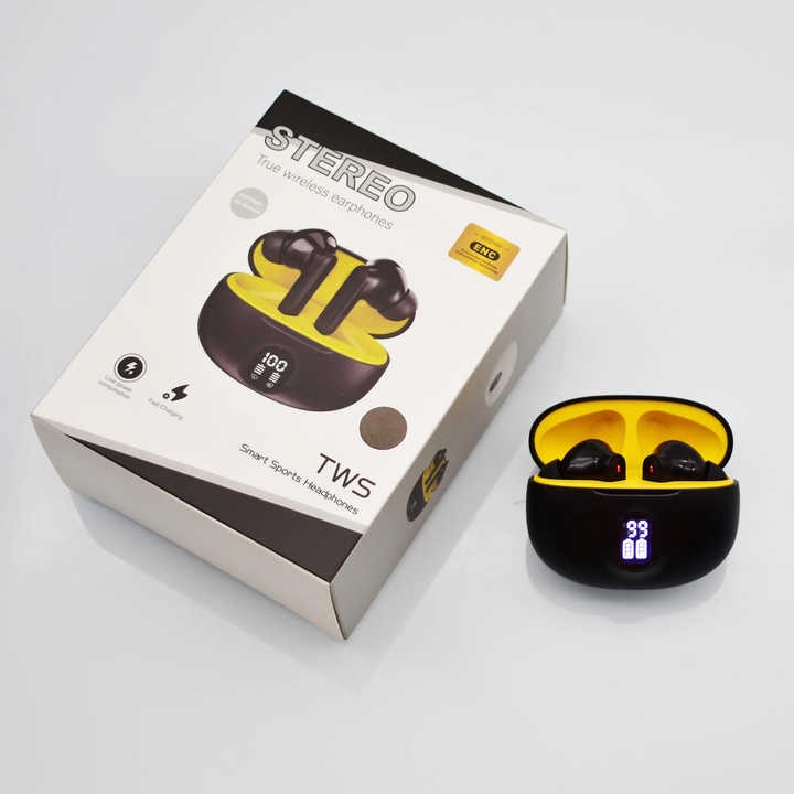 🔥 TWS Wireless Earbuds with LED Display – ENC Noise Cancellation