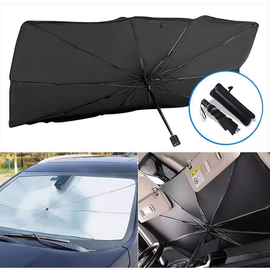 Car Umbrella Sun Shade Cover for Windshield UV Reflecting Foldable