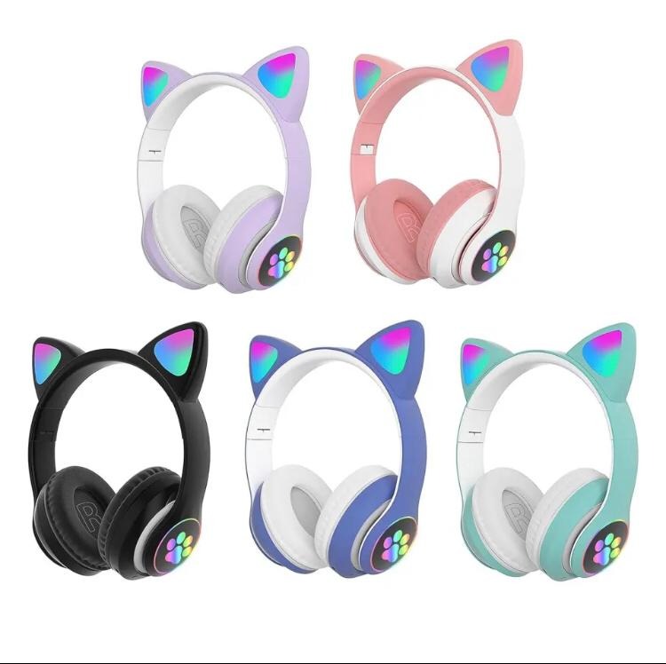 New Wireless Girls Cat Headphone