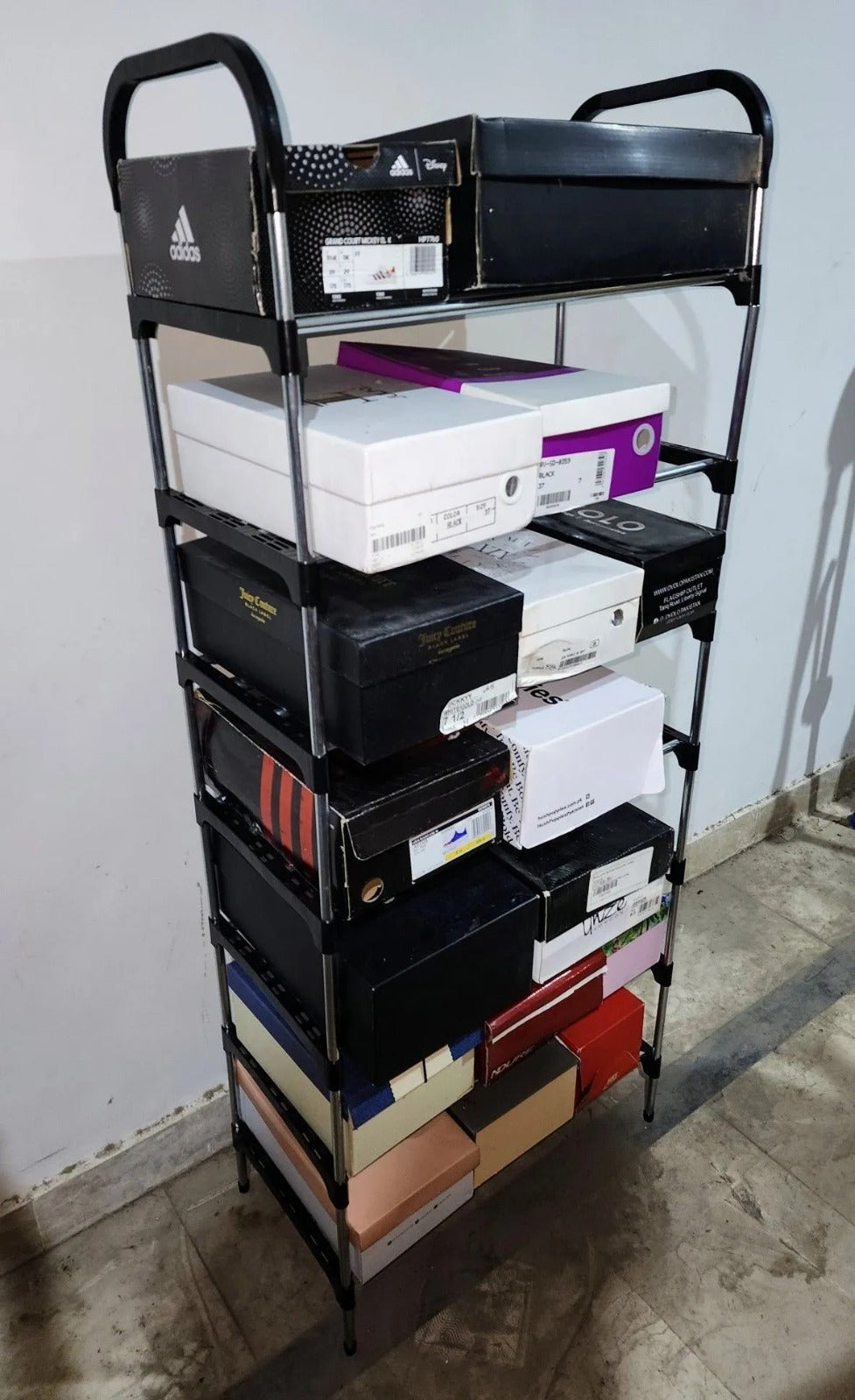 YES TO DECOR Stainless Steel Shoe Rack 5 Tiers Heavy weight