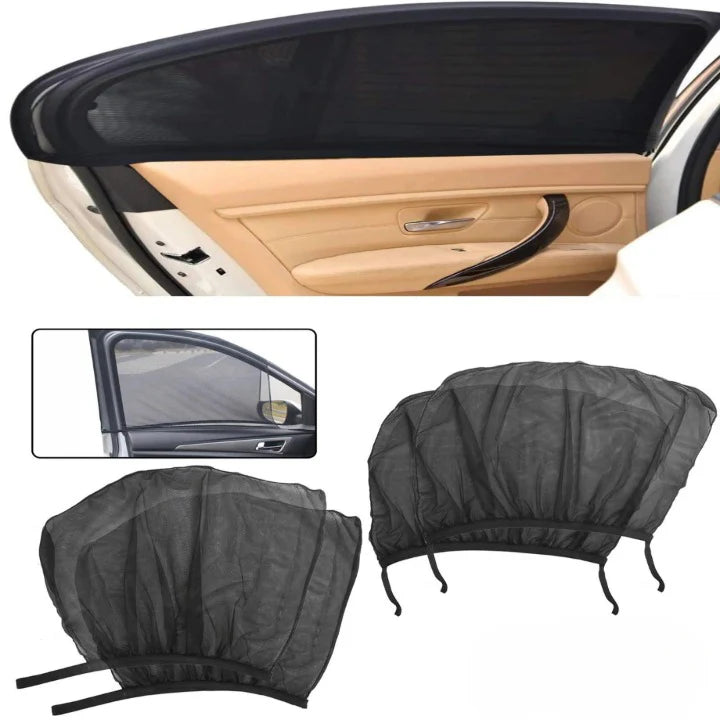 2 Pcs Car Window Cover Screen Breathable| Car Window Shade Sun Cover Window