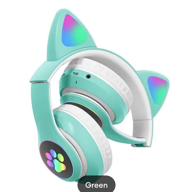 New Wireless Girls Cat Headphone