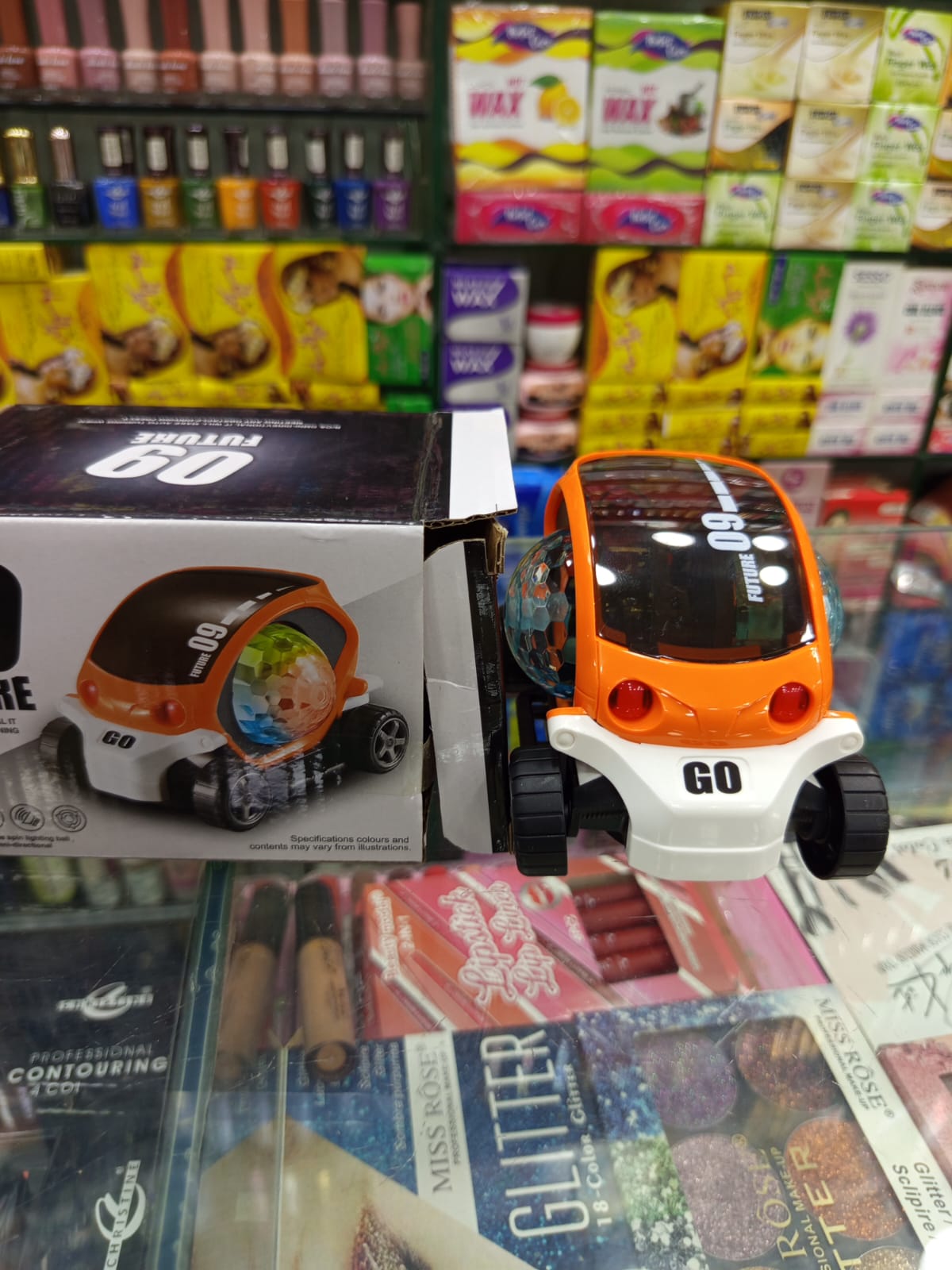 360 Rotating 09 Future Transparent Car With 4D Flashing Lights And Sound