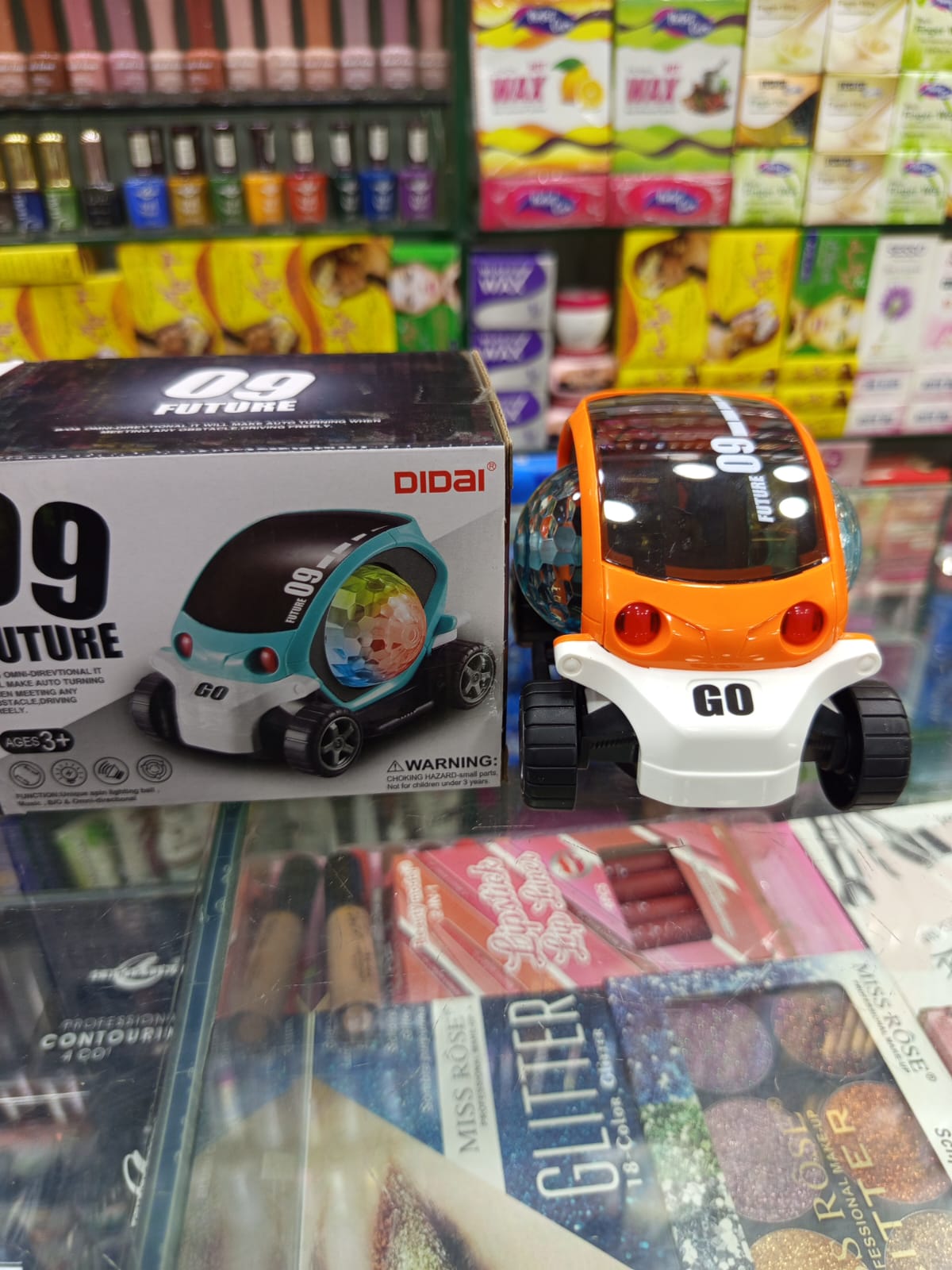 360 Rotating 09 Future Transparent Car With 4D Flashing Lights And Sound
