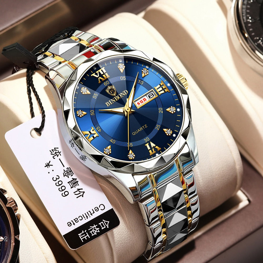 BINBOND Top Brand Luxury Fashion Watch Men Waterproof