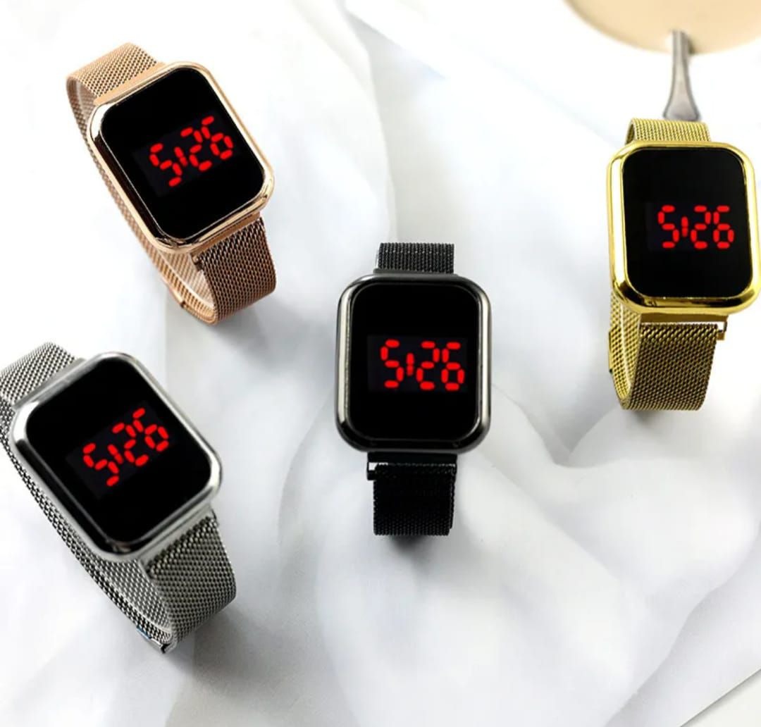 HOTTEST SALE Digital Magnetic Touch LED Square Dial Watch