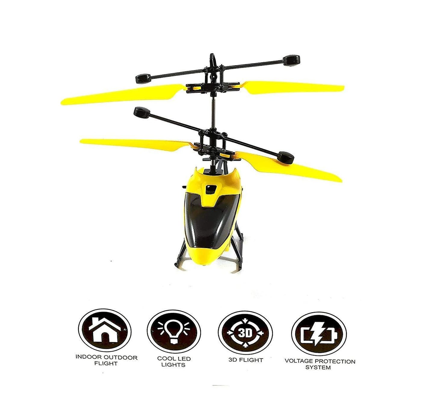Helicopter with Radio Remote Control and Hand Sensor Charging Helicopter