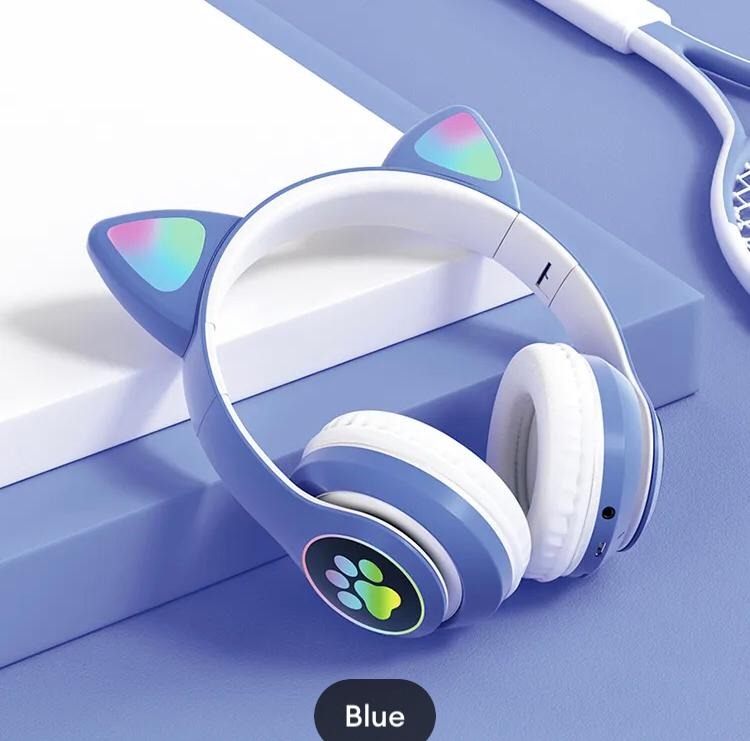 New Wireless Girls Cat Headphone