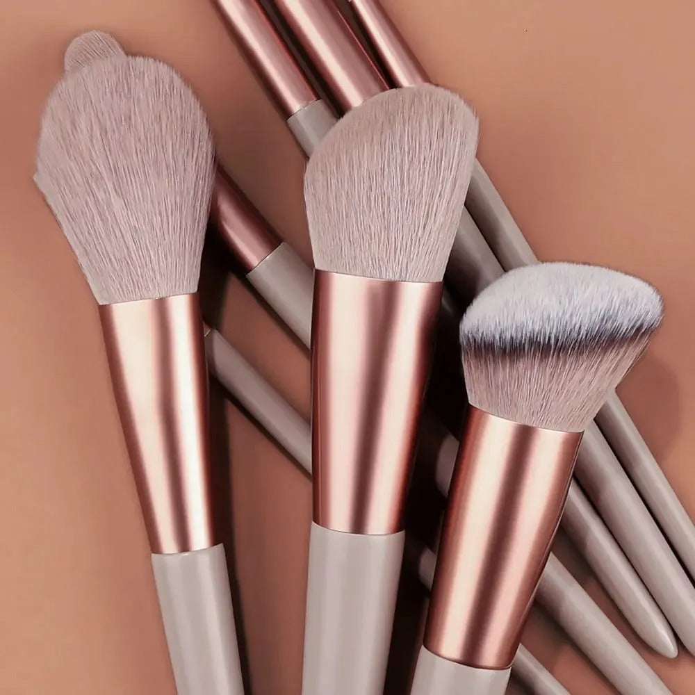 WANTER 13 Pcs Makeup Brushes Set Soft hair Loose Powder Eyeshadow