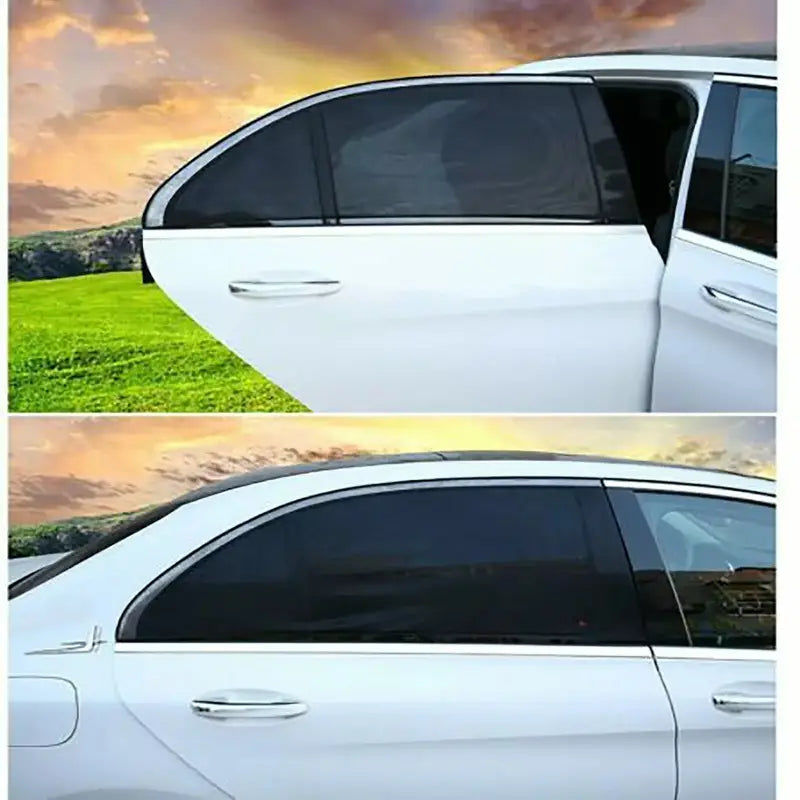 2 Pcs Car Window Cover Screen Breathable| Car Window Shade Sun Cover Window