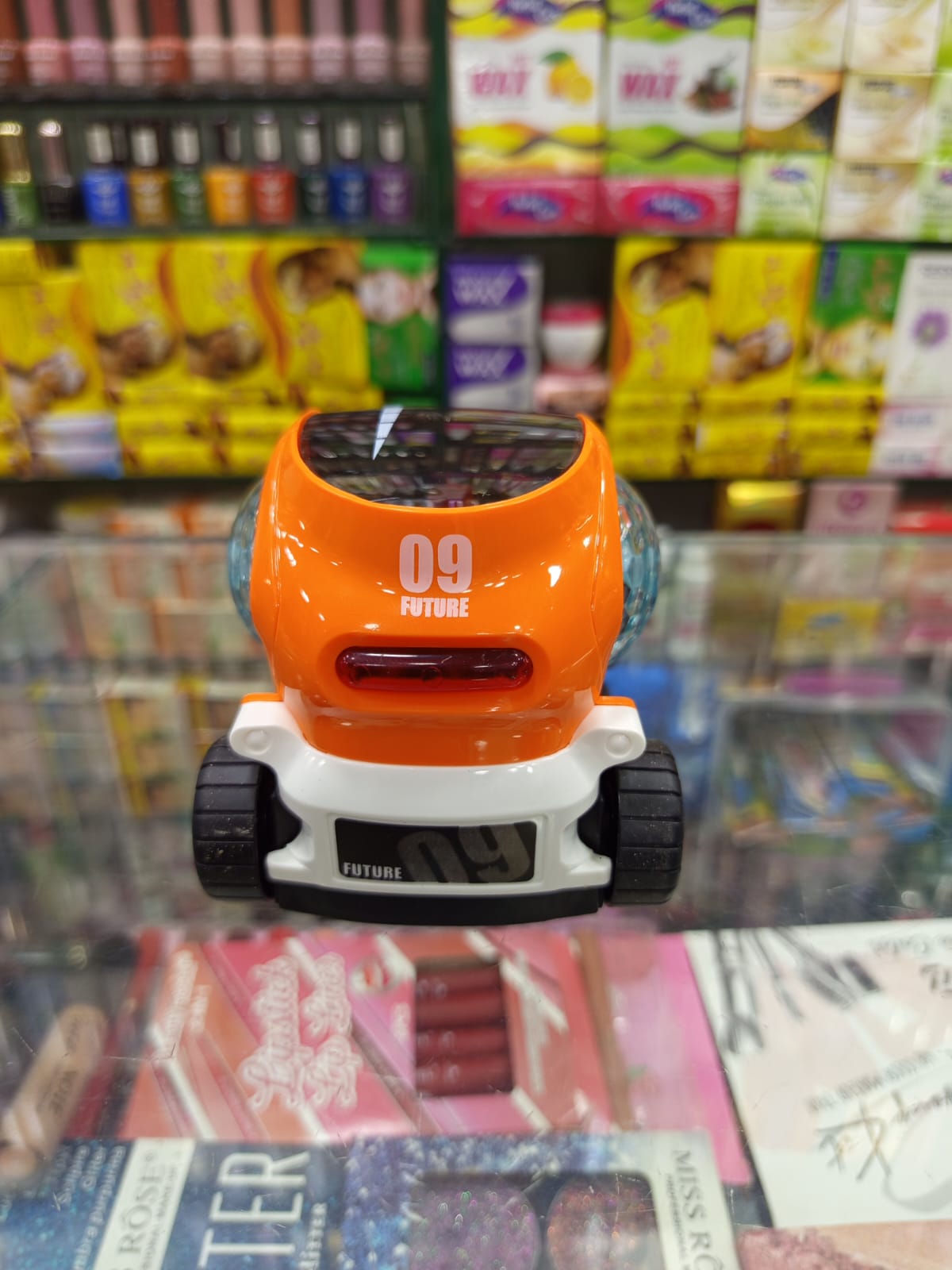360 Rotating 09 Future Transparent Car With 4D Flashing Lights And Sound
