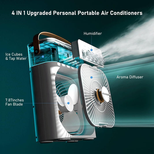 Portable Air Conditioner Fan,900ML Personal Air Conditioner