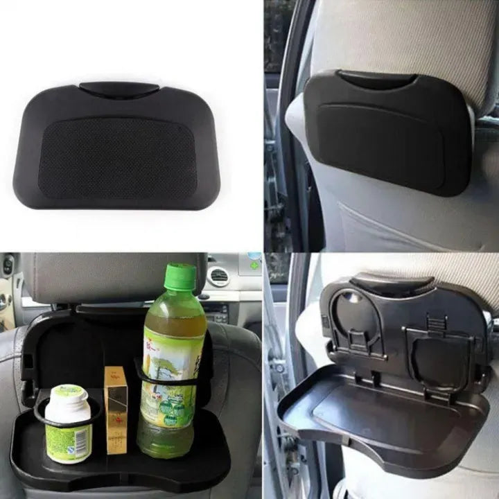 Car Foldable Food Tray Table - Black