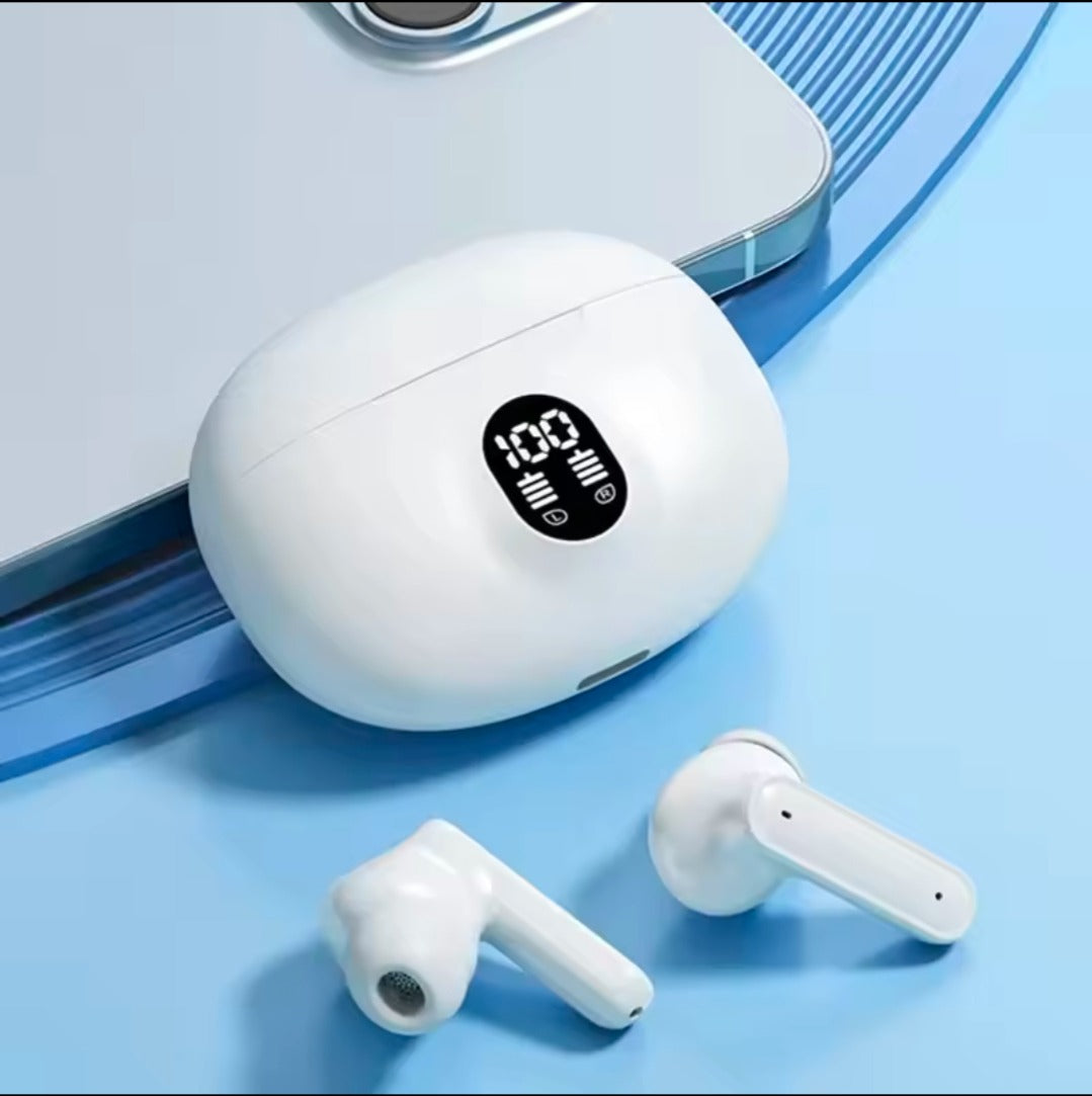🔥 TWS Wireless Earbuds with LED Display – ENC Noise Cancellation