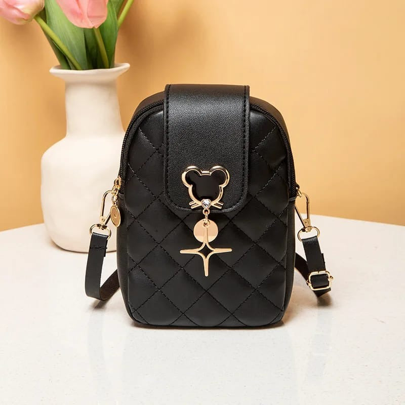 PU Leather Bucket Shoulder Bag for Women