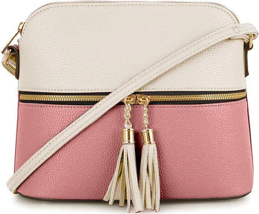 Hand Bags / Women's PU Leather Textured Hand Bag Set