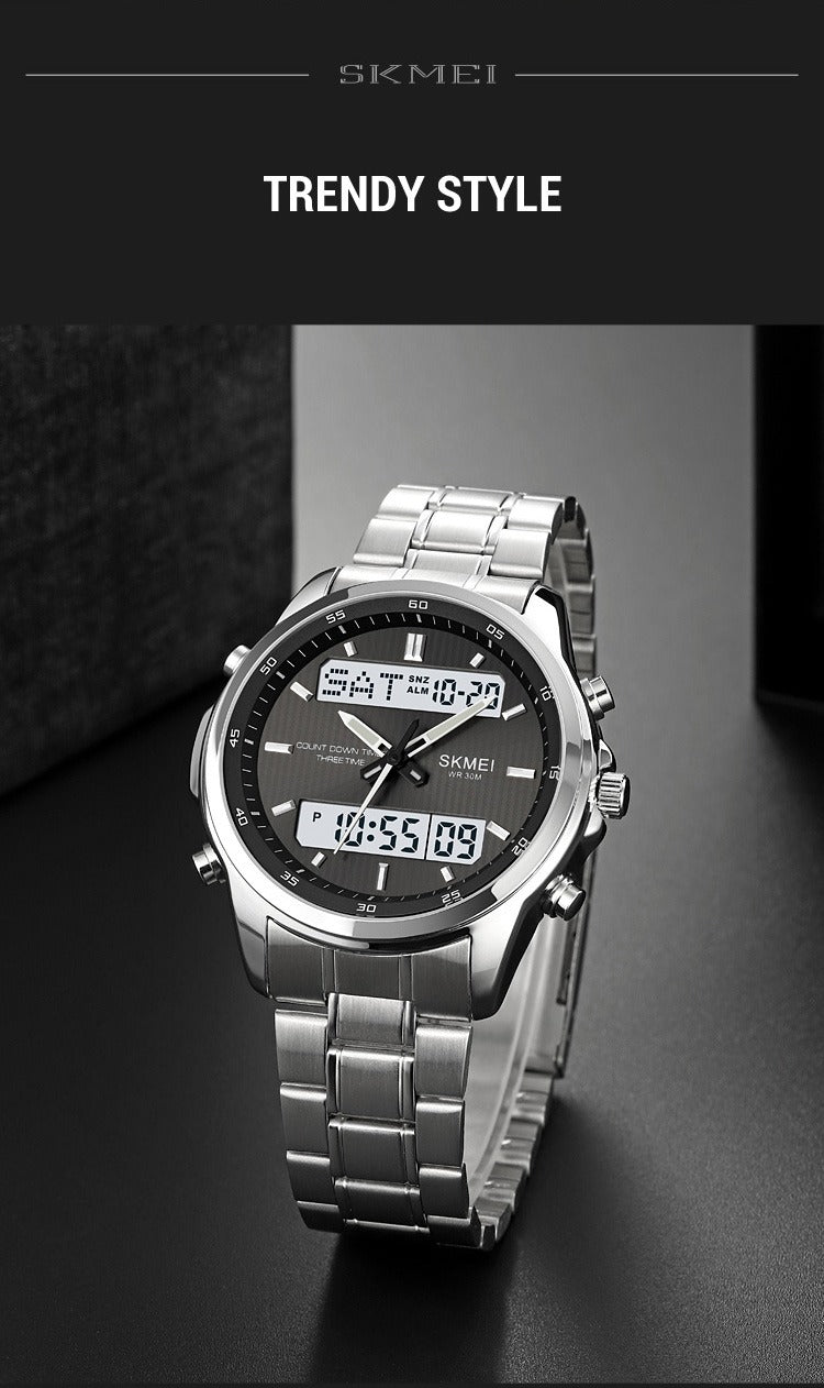 SKMEI Men Electronic Watch Dual Display Electronic Watch